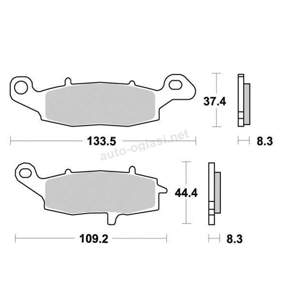 Disk pločice PERFTEC R90 S1352R ( SEMI SINTER )