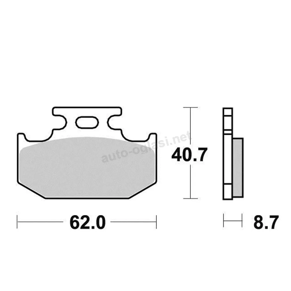 Disk pločice PERFTEC R90 S1037AR ( SEMI SINTER )
