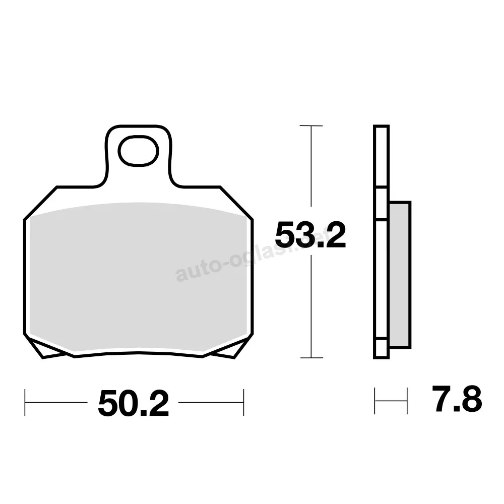 Disk pločice za motocikle TRW MCB700EC ( ORGANIC ) – ZA SKUTERE DO 125CC