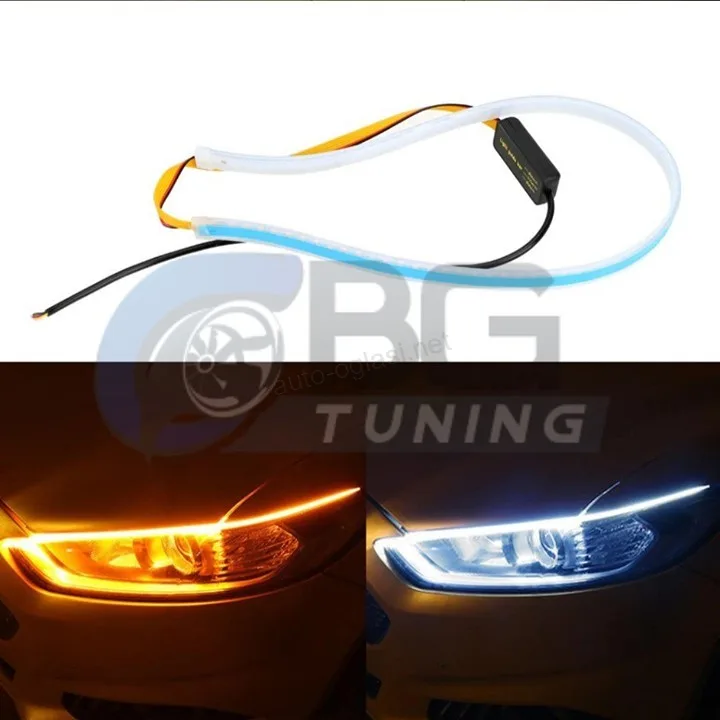 LED svetlo ICE BLUE u crevu sa pokretnim migavcem