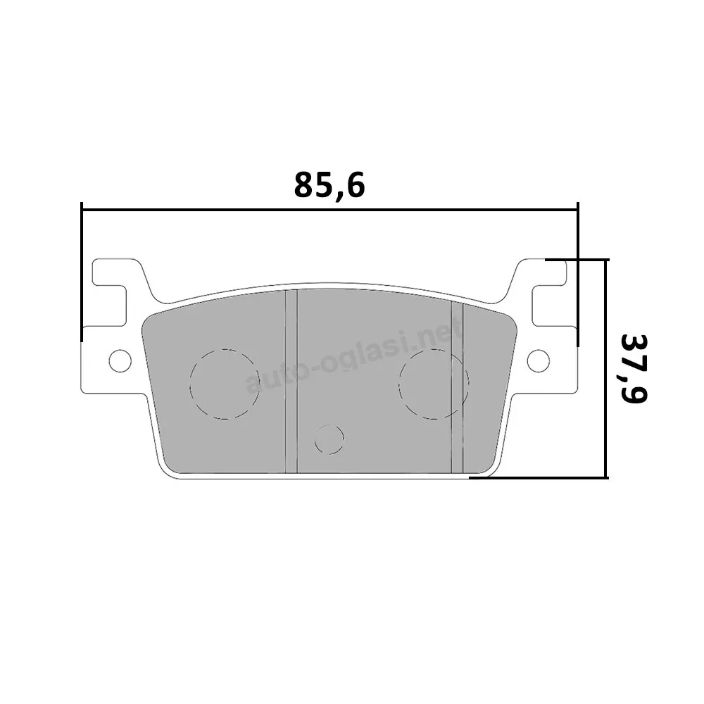 Disk pločice PERFTEC R90 S9233R ( SEMI SINTER )