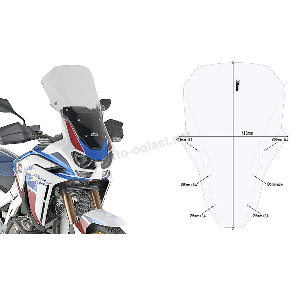 Vizir providni GIVI Honda CRF 1100 L Africa Twin Adventure Sports (20-25) D1178ST