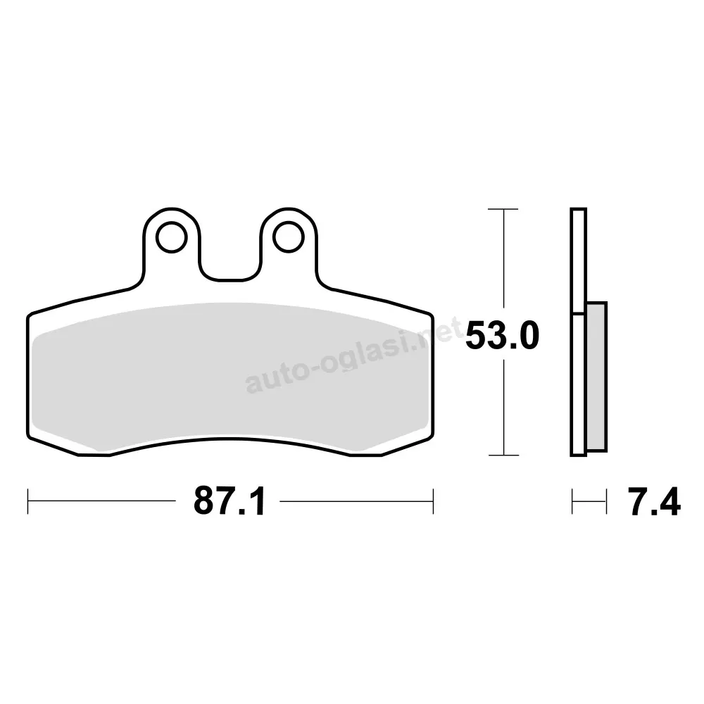 Disk pločice TRW MCB652 ( ORGANIC )