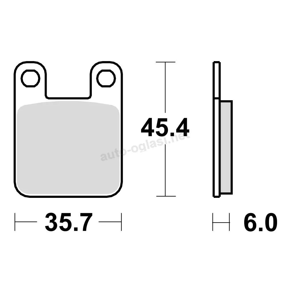 Disk pločice za motocikle TRW MCB535EC ( ORGANIC )