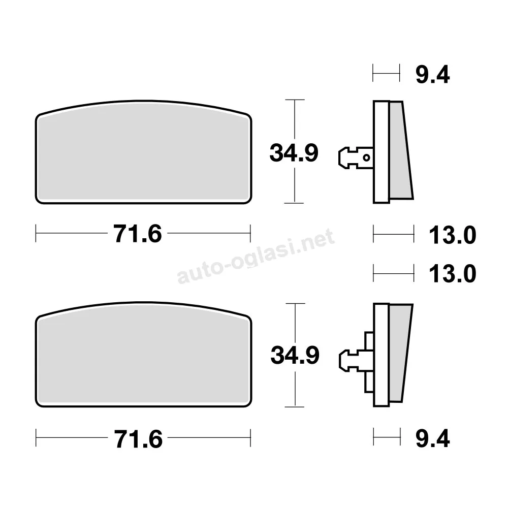 Disk pločice TRW MCB17 ( ORGANIC )