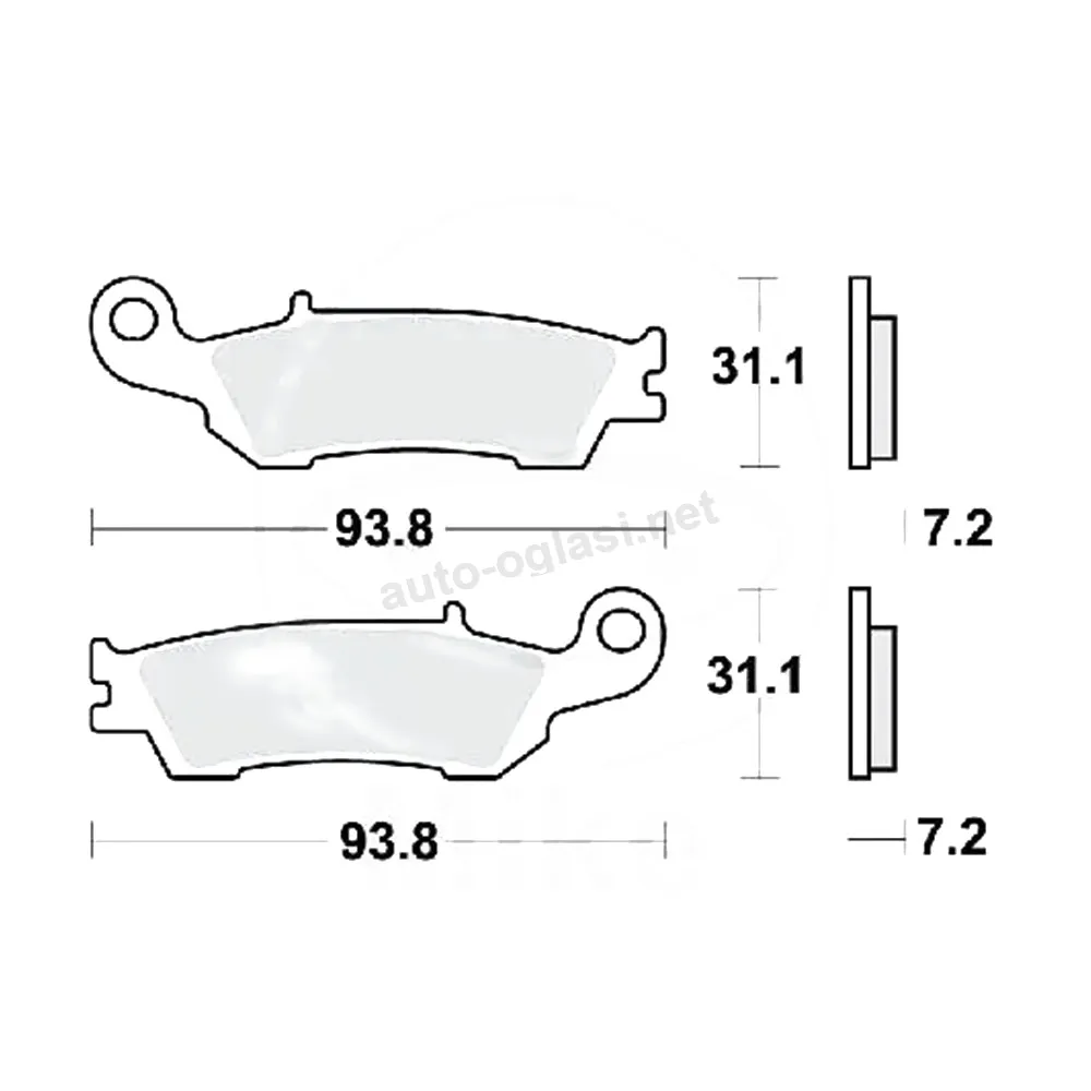 Disk pločice TRW MCB791RSI ( TRACK – SINTER )