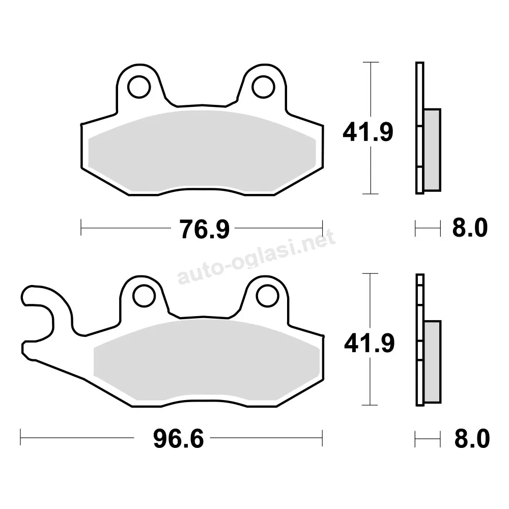 Disk pločice TRW MCB582SRM ( MAXI – SCOOTER SINTER )