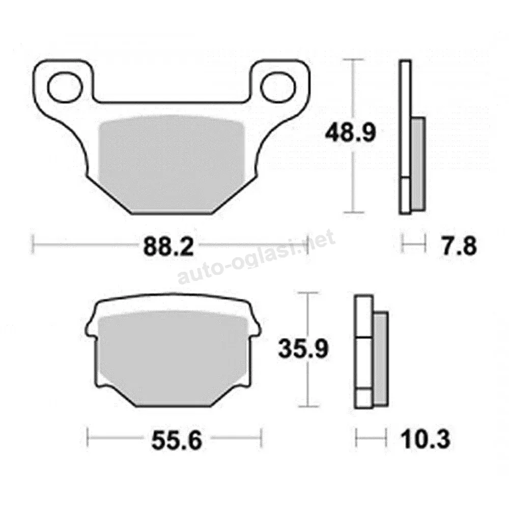 Disk pločice PERFTEC R90 S1055R ( SEMI SINTER )