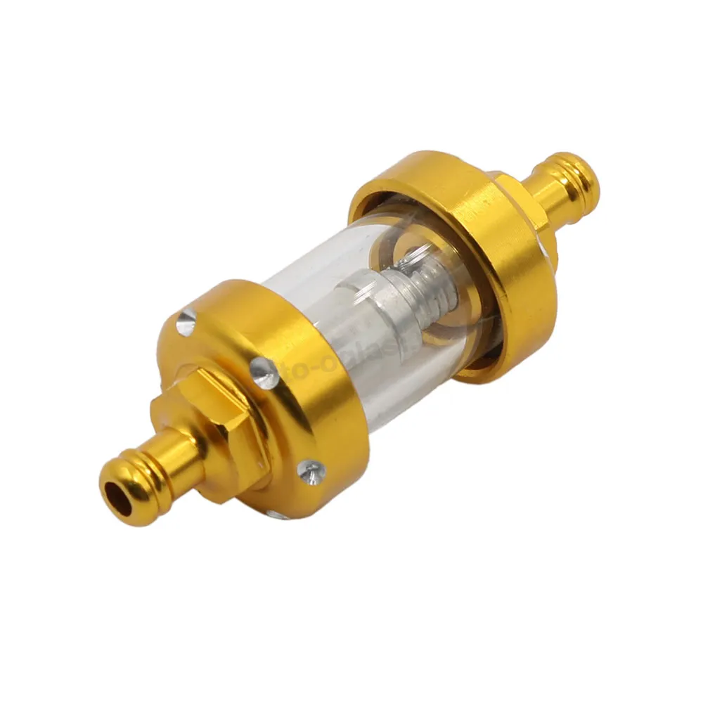 Filter goriva izlaz 7,5 mm mali  L66 mm zlatni