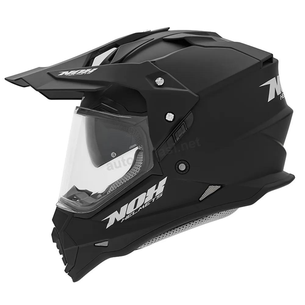 Kaciga NOX Enduro sa vizirom N312 TRAIL mat crna M
