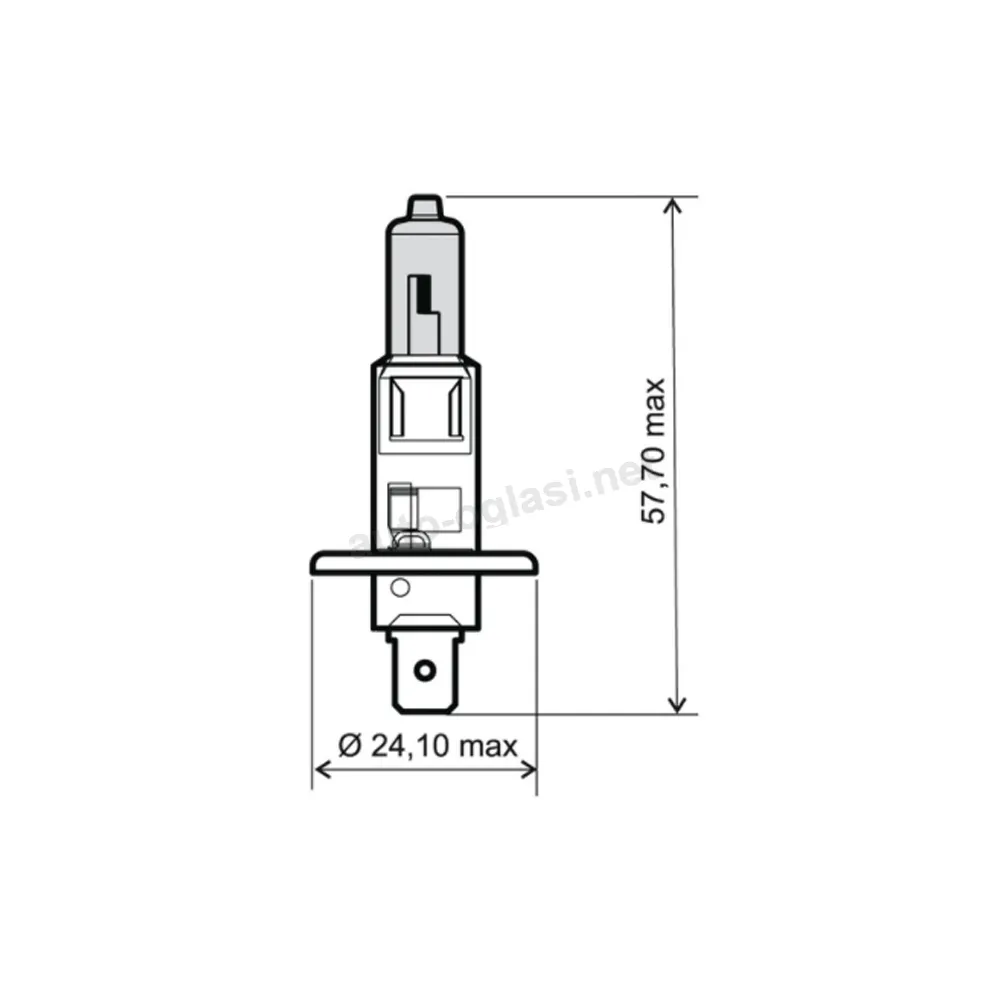 Sijalica 12V 55W H1 Xennon plava RMS