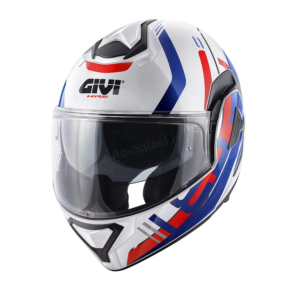 Kaciga GIVI Flip Up X30 PULSAR belo plavo crvena M