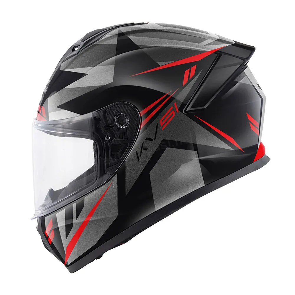 Kaciga Kappa zatvorena KV51 ZENITH titanium crno crvena XL