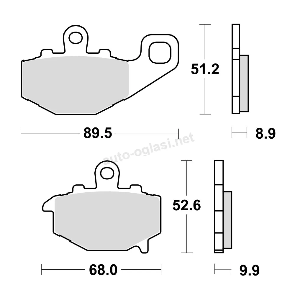 Disk pločice za motocikle TRW MCB662 ( ORGANIC )