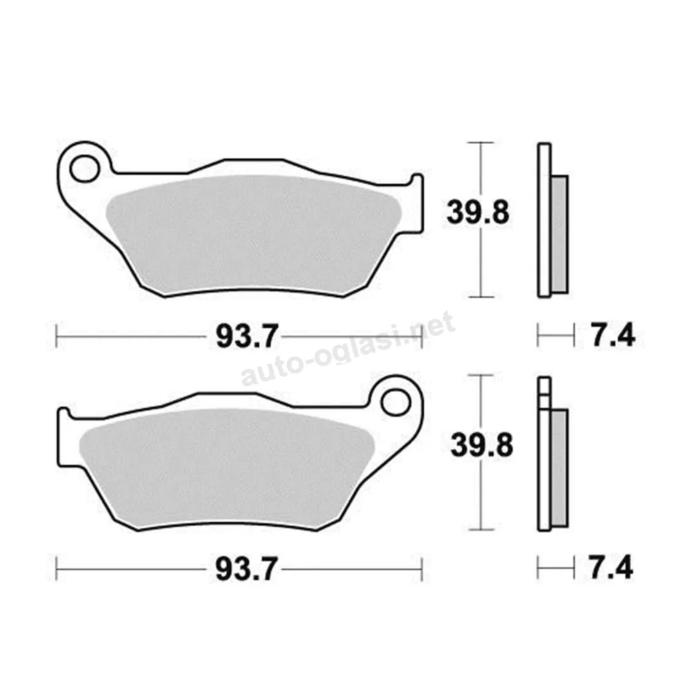 Disk pločice PERFTEC R90 S1190R ( SEMI SINTER )