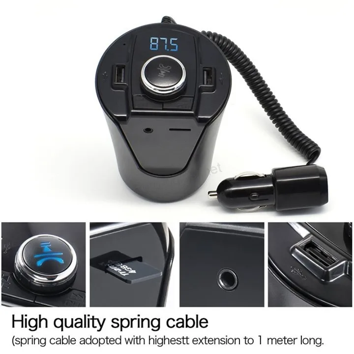 Fm transmiter modulator MULTIFUNKCIONALNA casa usb aux mp3 bluethoot