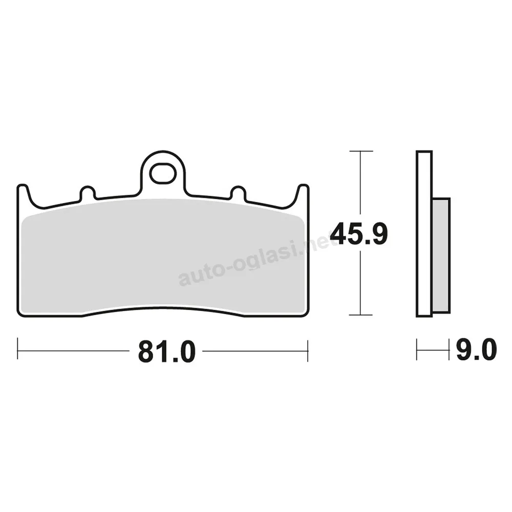 Disk pločice TRW MCB736SV ( SINTER )