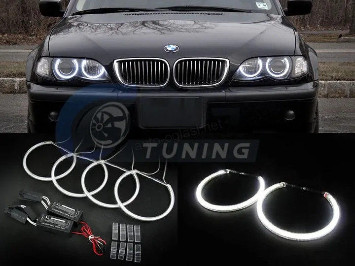 Angel eye prstenovi ccfl Bmw e46 1998-2004 serija 3 Prstenovi su namenjeni za naknadnu ugradnju u farove. Boja svetlosti