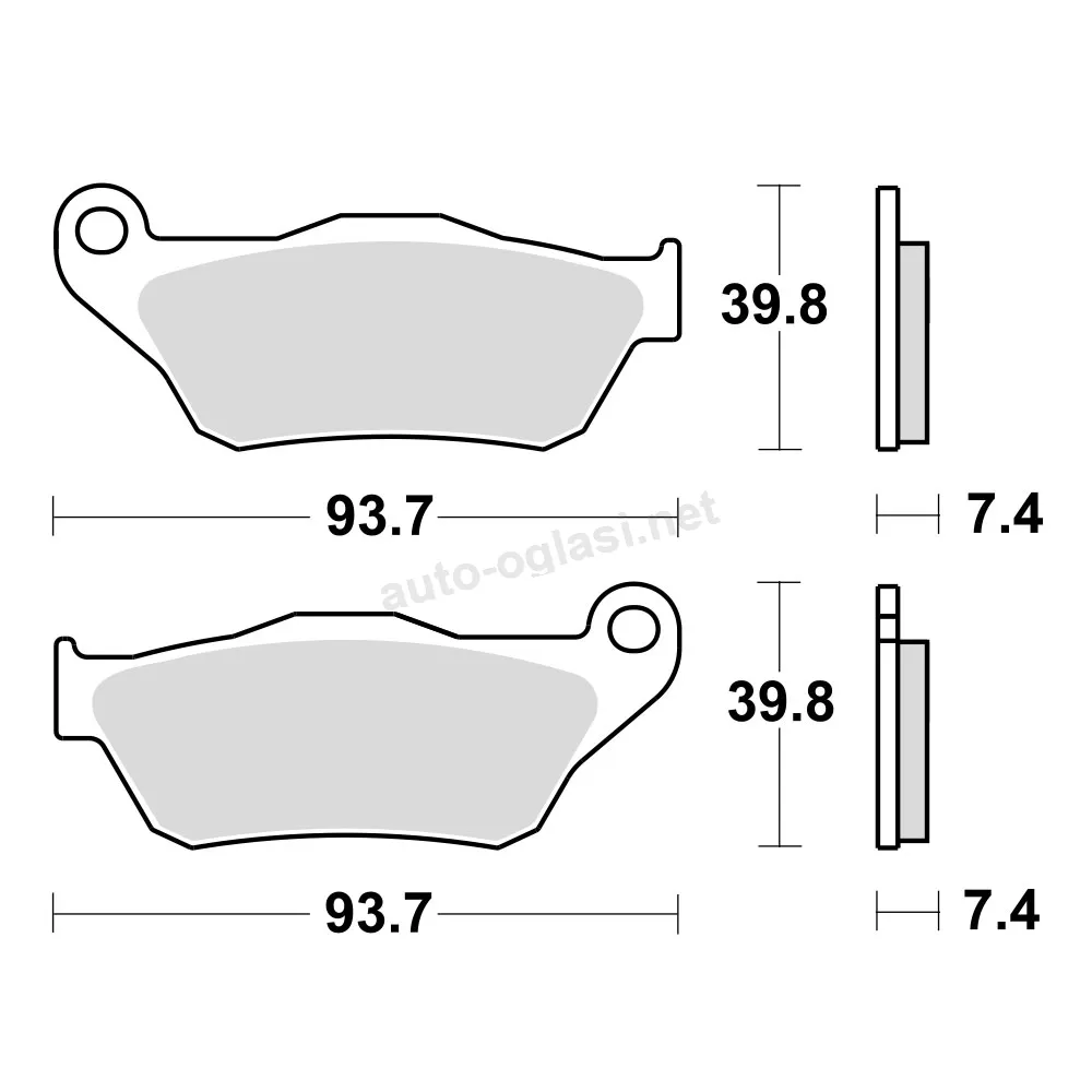Disk pločice TRW MCB786SRM ( MAXI – SCOOTER SINTER)