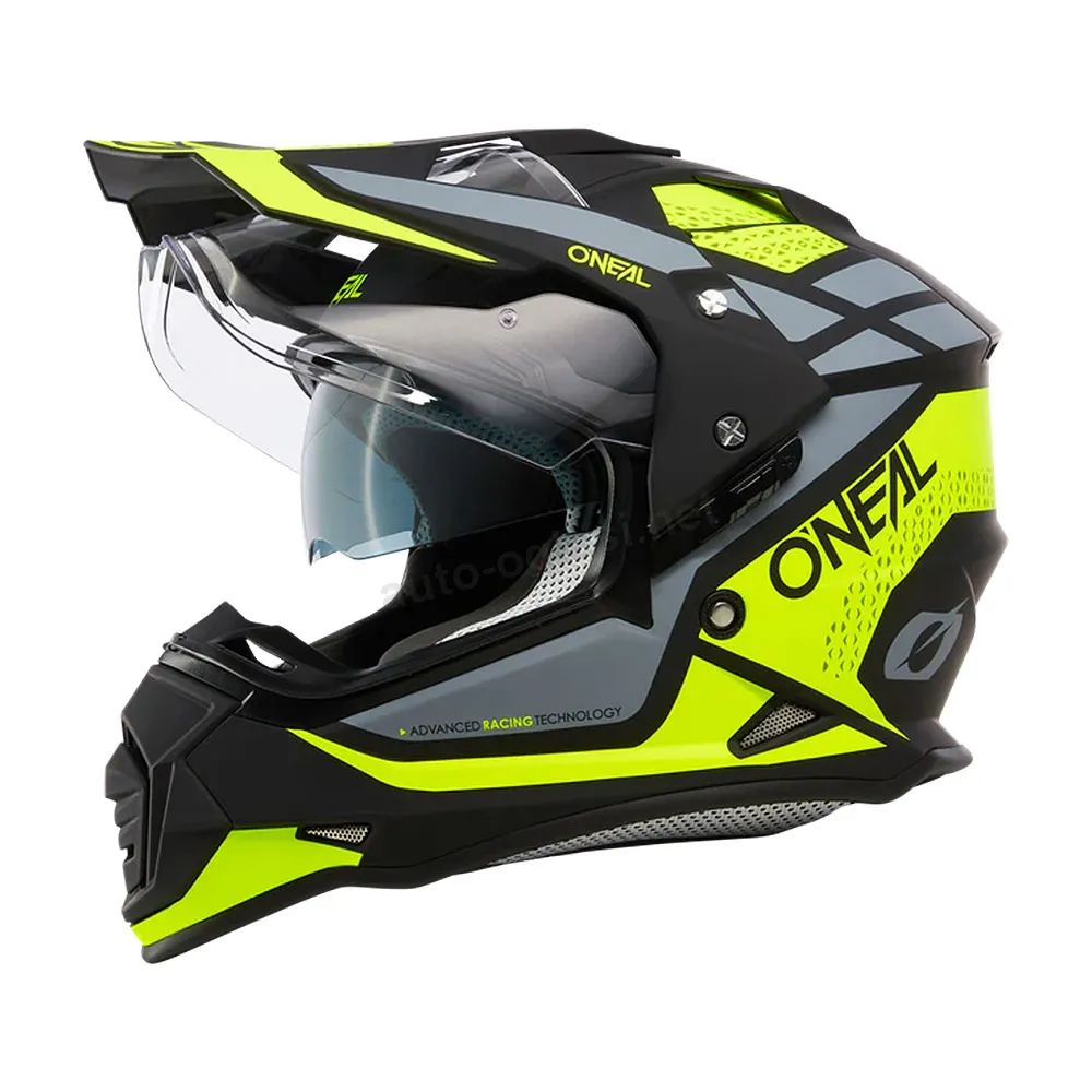 Kaciga ONEAL Enduro SIERRA žuto crno siva XXL