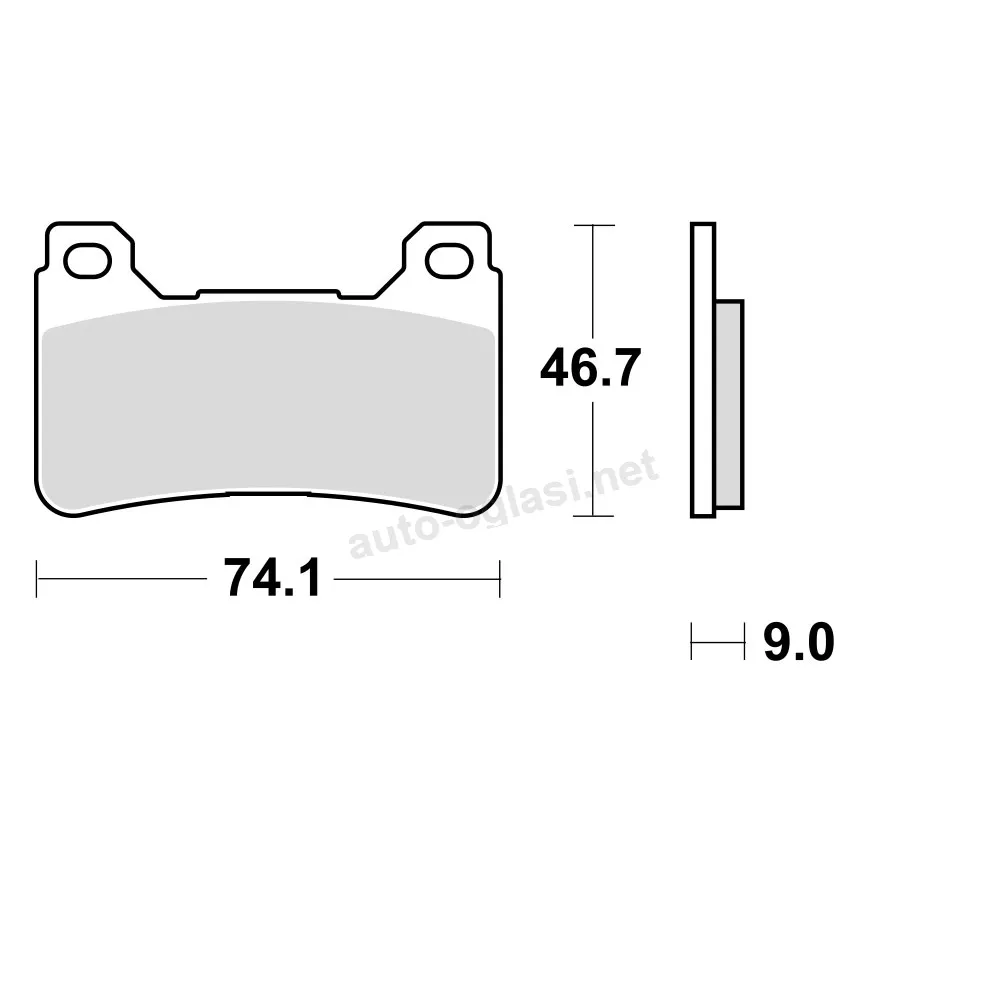 Disk pločice TRW MCB755CRQ ( TRACK – CARBON )