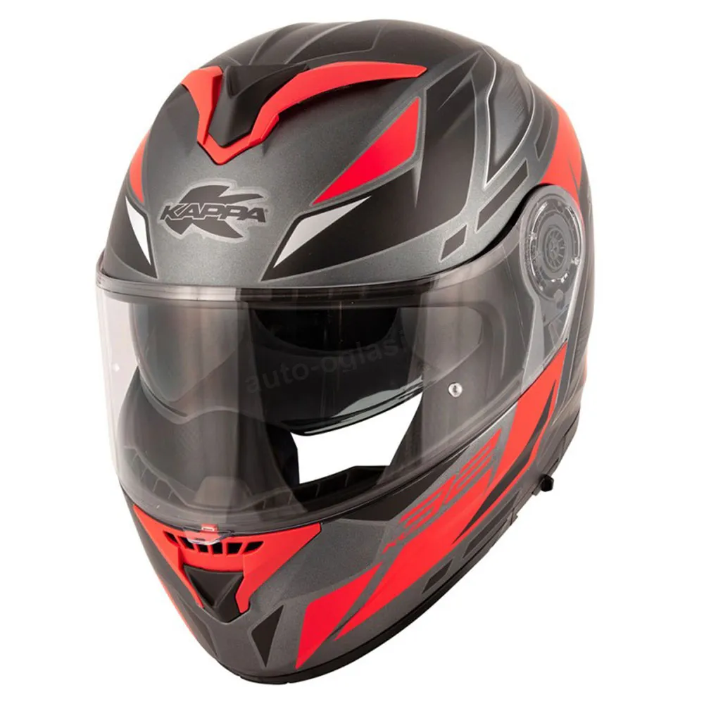 Kaciga Kappa KV32F STRONG titanium red Flip up M