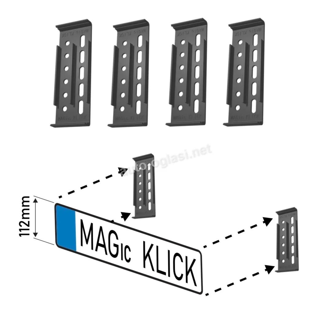 MAGic KLICK - drzaci za tablice bez rama