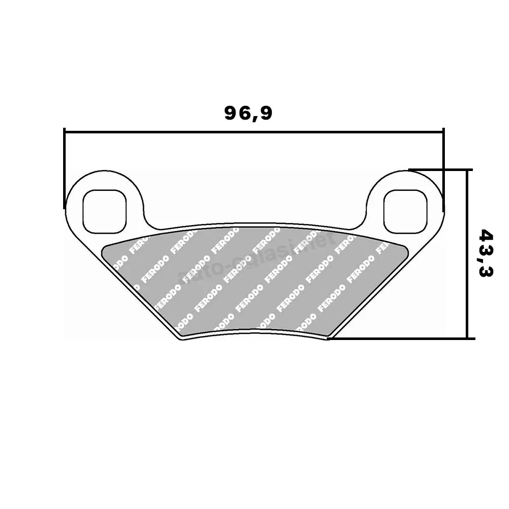 Disk pločice Polaris Sportsman 570 Ferodo FDB2276SG
