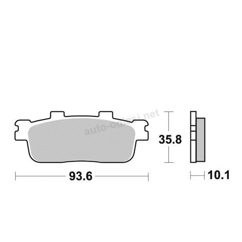 Disk pločice PERFTEC R90 S1993R ( SEMI SINTER )