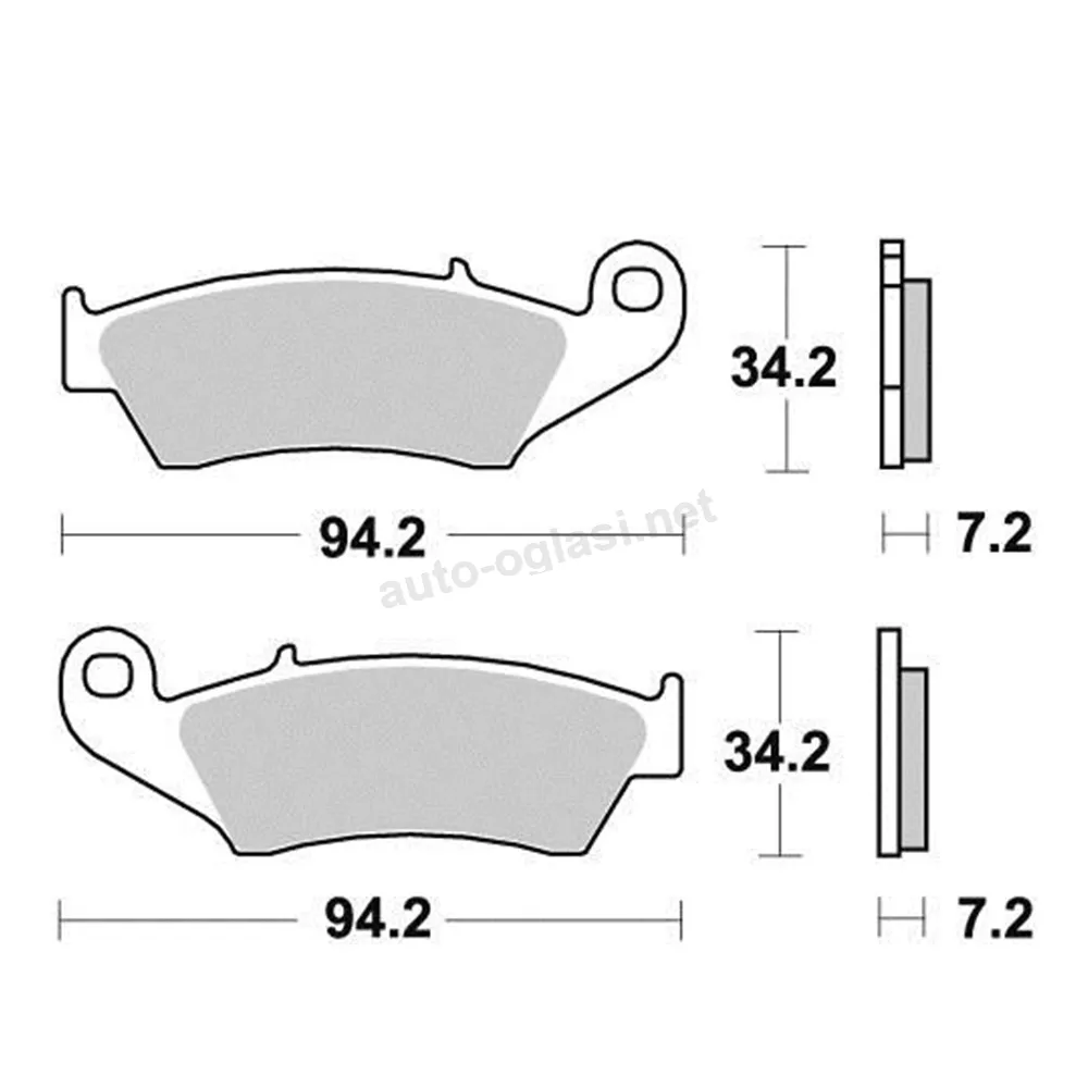 Disk pločice PERFTEC R90 S1098R ( SEMI SINTER )
