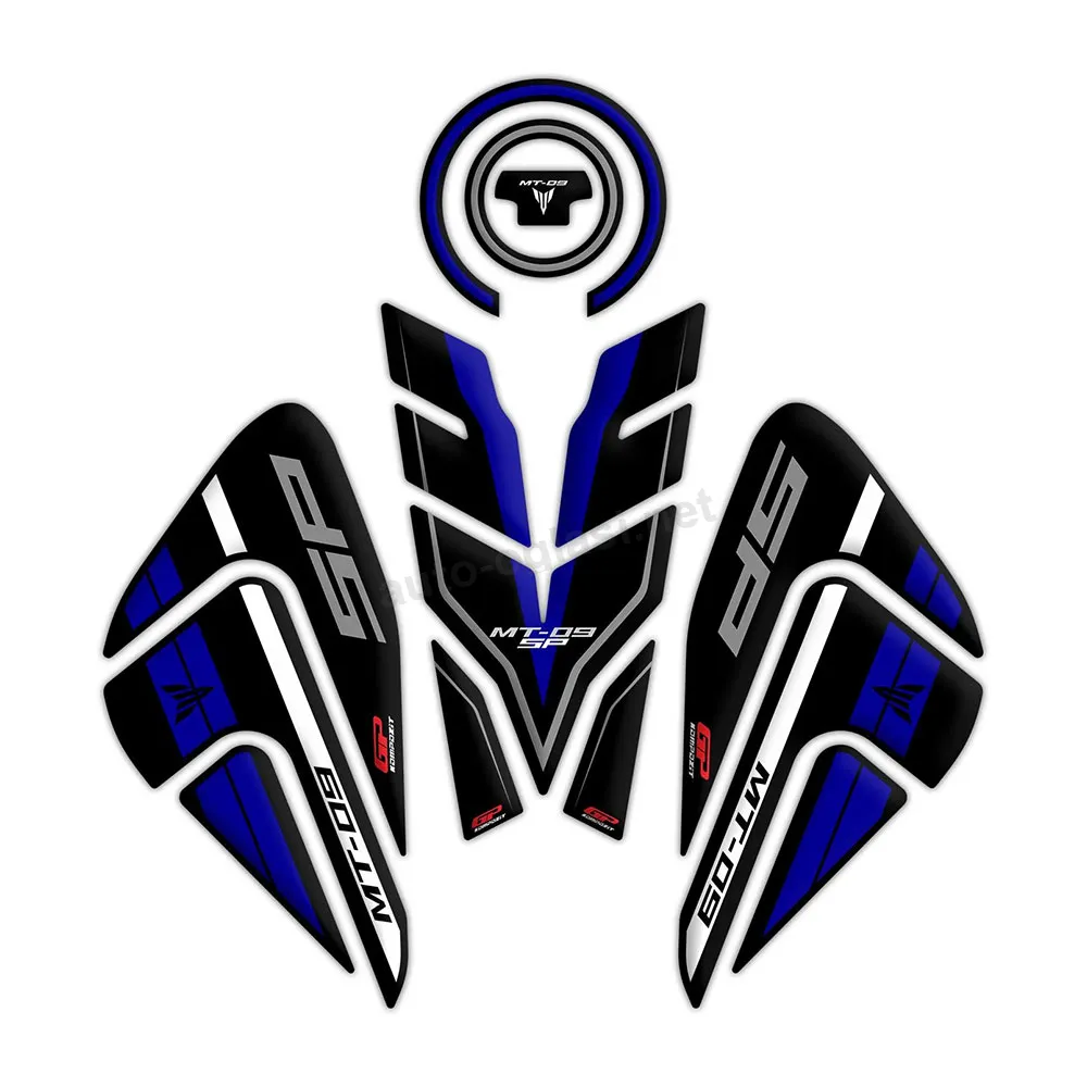 Nalepnice rezervoara TANK PAD Yamaha MT-09 SP (21-23) plave GP KOMPOZIT