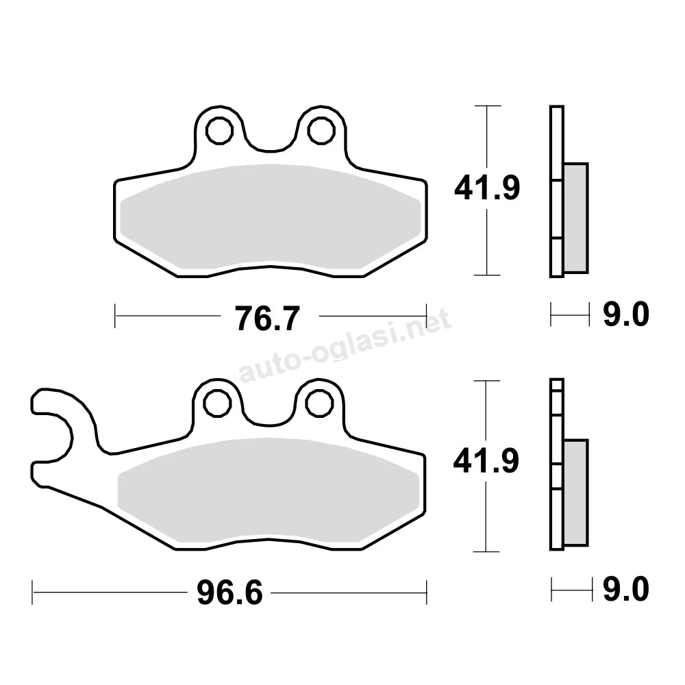 Disk pločice za motocikle TRW MCB744SRM ( MAXI – SCOOTER SINTER)