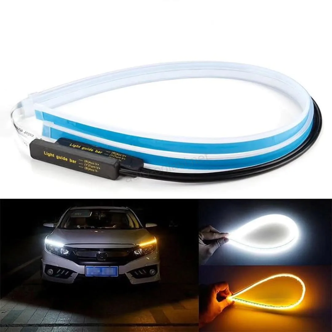 LED traka za far Bela u crevu sa pokretnim migavcem