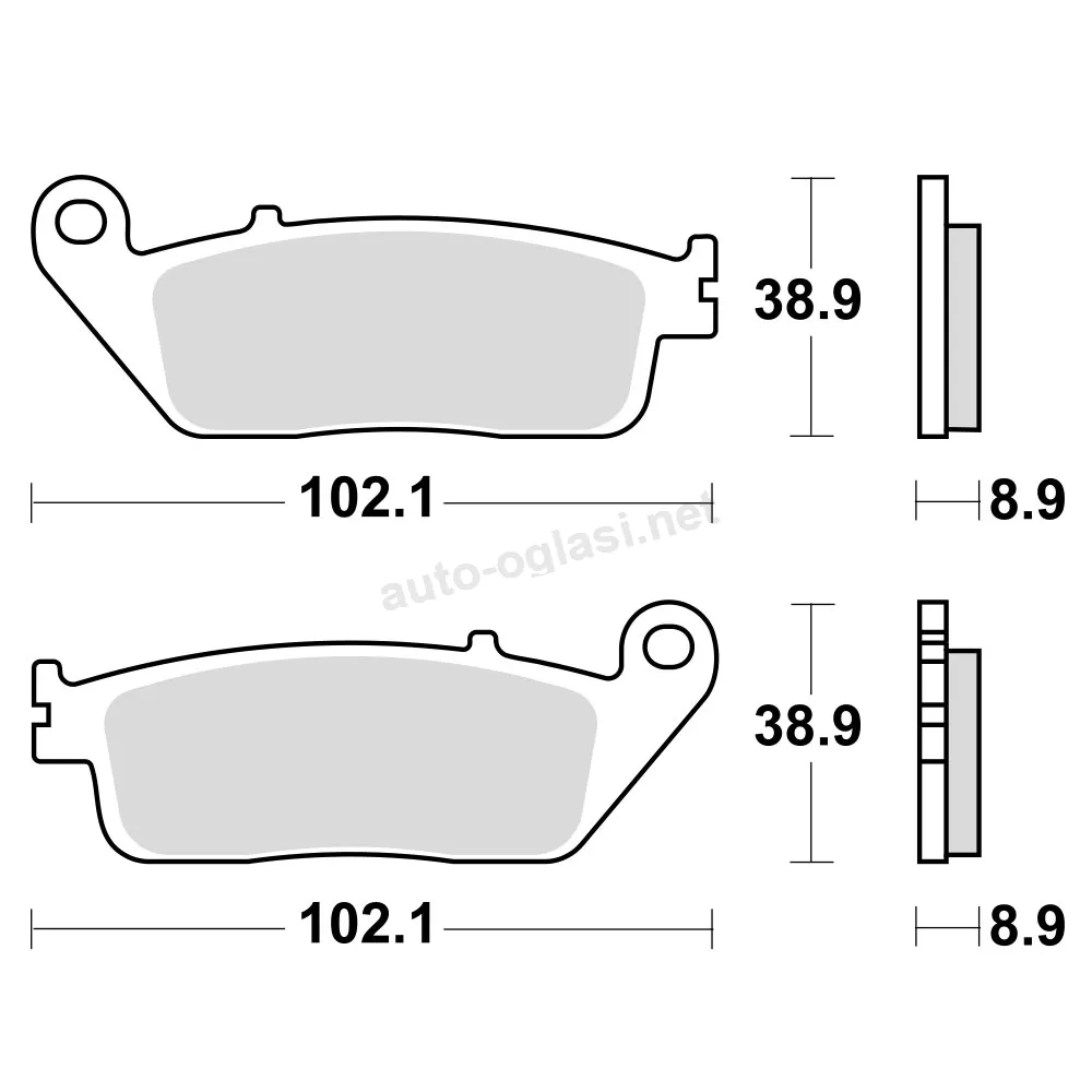 Disk pločice TRW MCB764SRM ( MAXI – SCOOTER SINTER )