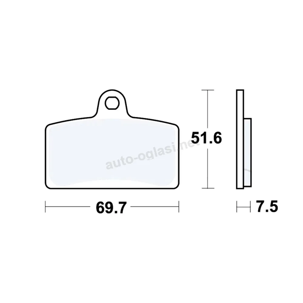 Disk pločice TRW MCB780 ( ORGANIC )