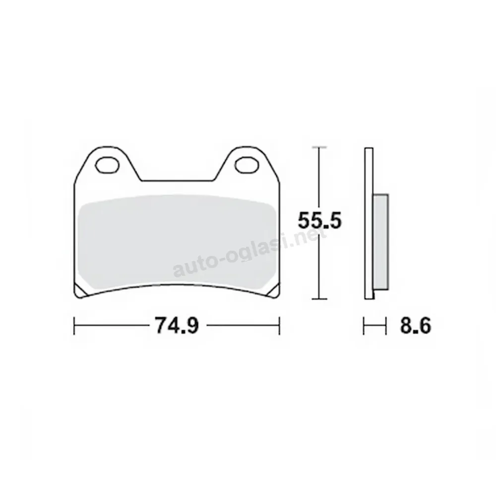 Disk pločice za motocikle TRW MCB683TRQ ( TRACK – SINTER )