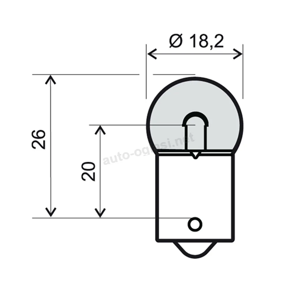 Sijalica 12V 10W BA15S G18 RMS