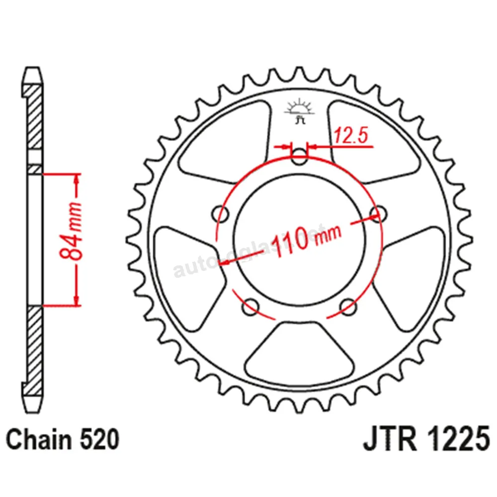 Lančanik zadnji JT  JTR1225-41 (520) 41 zub