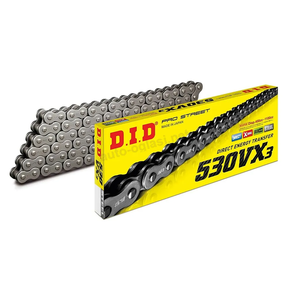 Lanac DID 530VX3 108 linkova Pro-street X-Ring