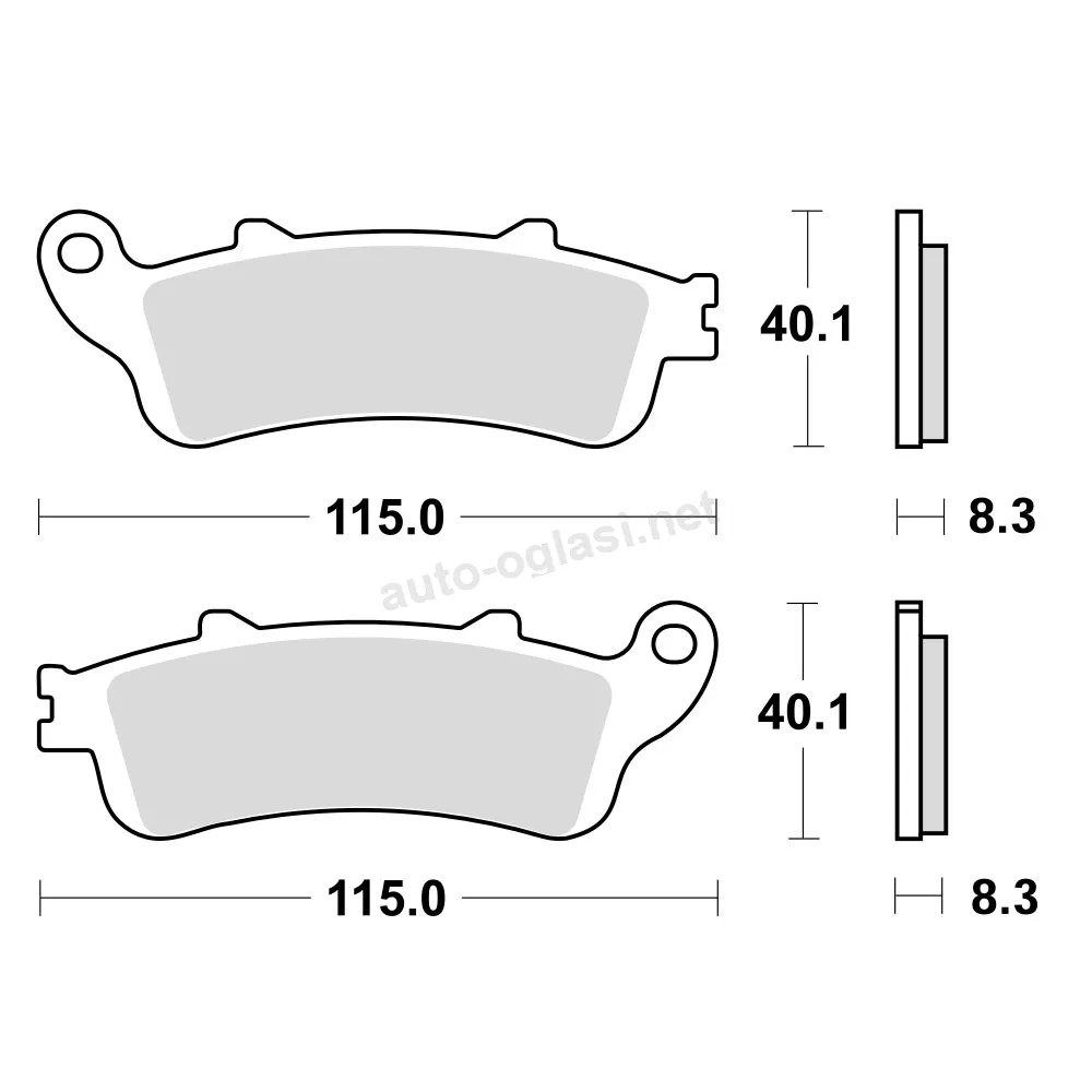 Disk pločice TRW MCB705SH ( SINTER )