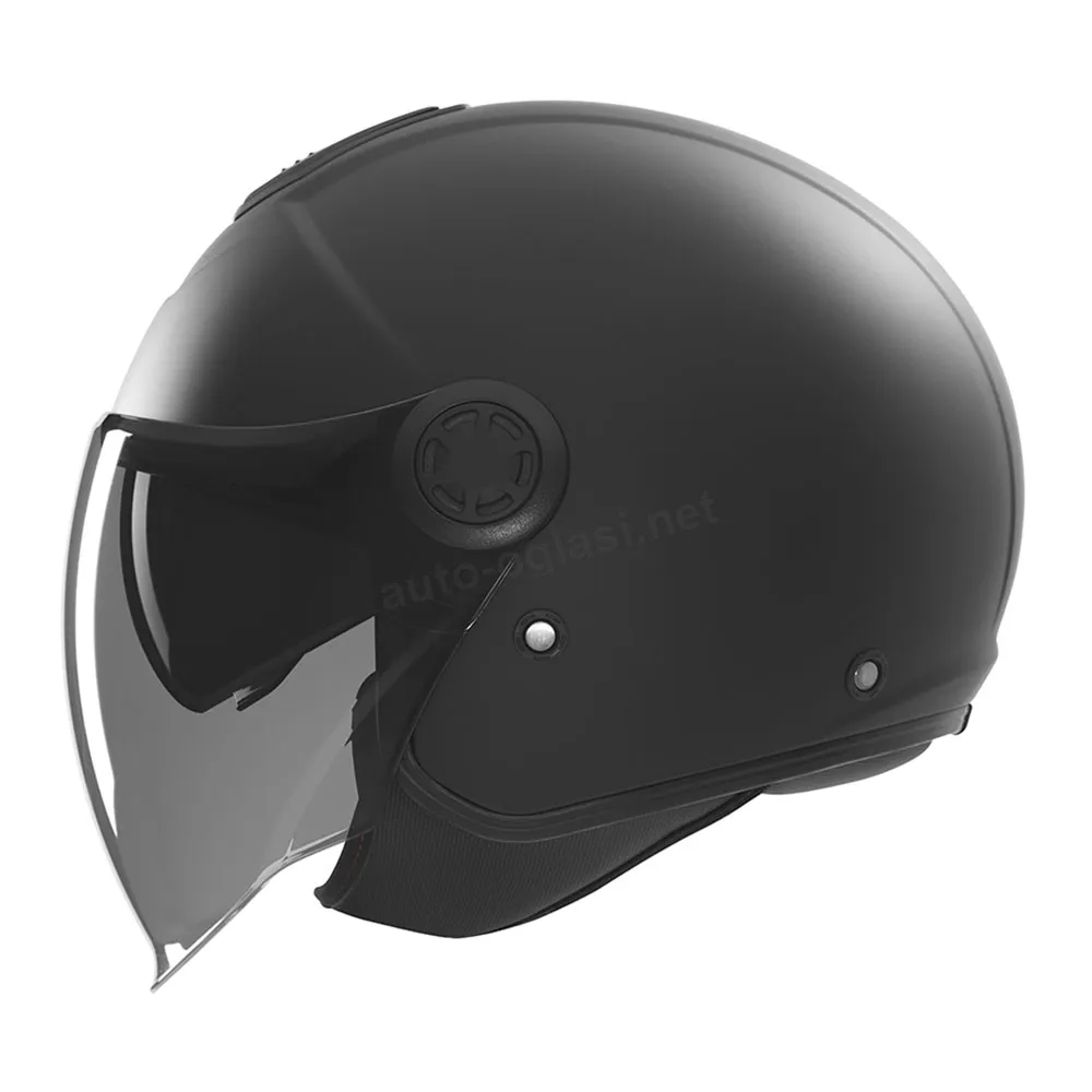 Kaciga NOX Jet 182 sa naočarima mat crna L
