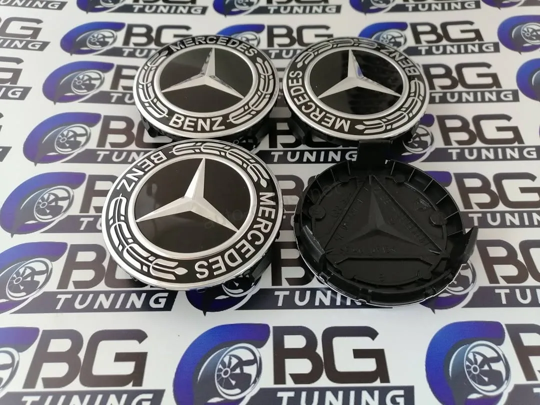 Cepovi za Alu felne Mercedes Crni venac 75mm