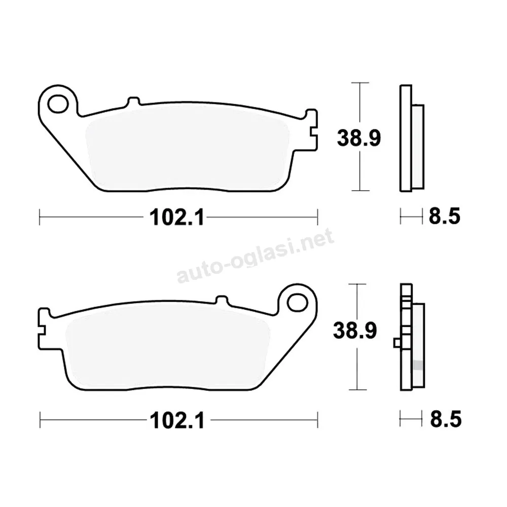 Disk pločice za motocikle TRW MCB845SRM ( MAXI – SCOOTER SINTER )