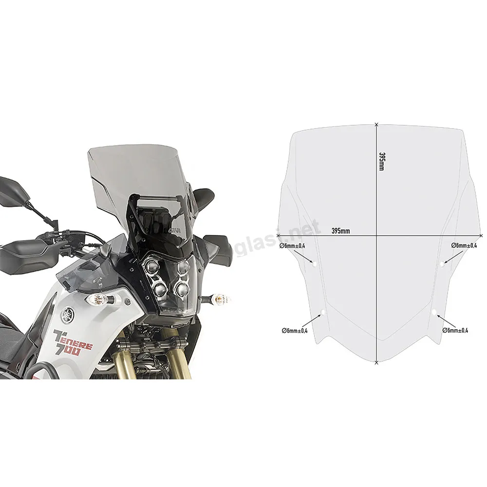 Vizir zatamnjeni GIVI Yamaha Tenere 700 (19-24) D2145S