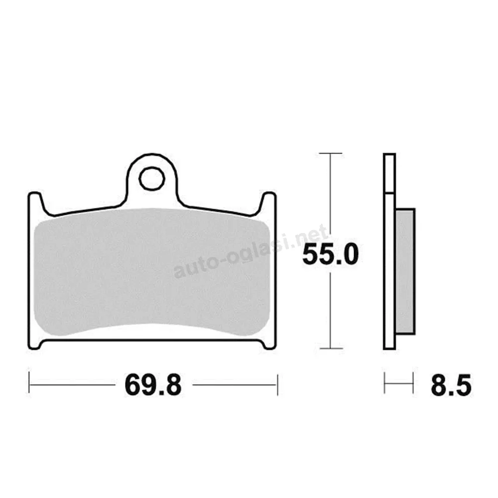 Disk pločice PERFTEC R90 S1049BR ( SEMI SINTER )