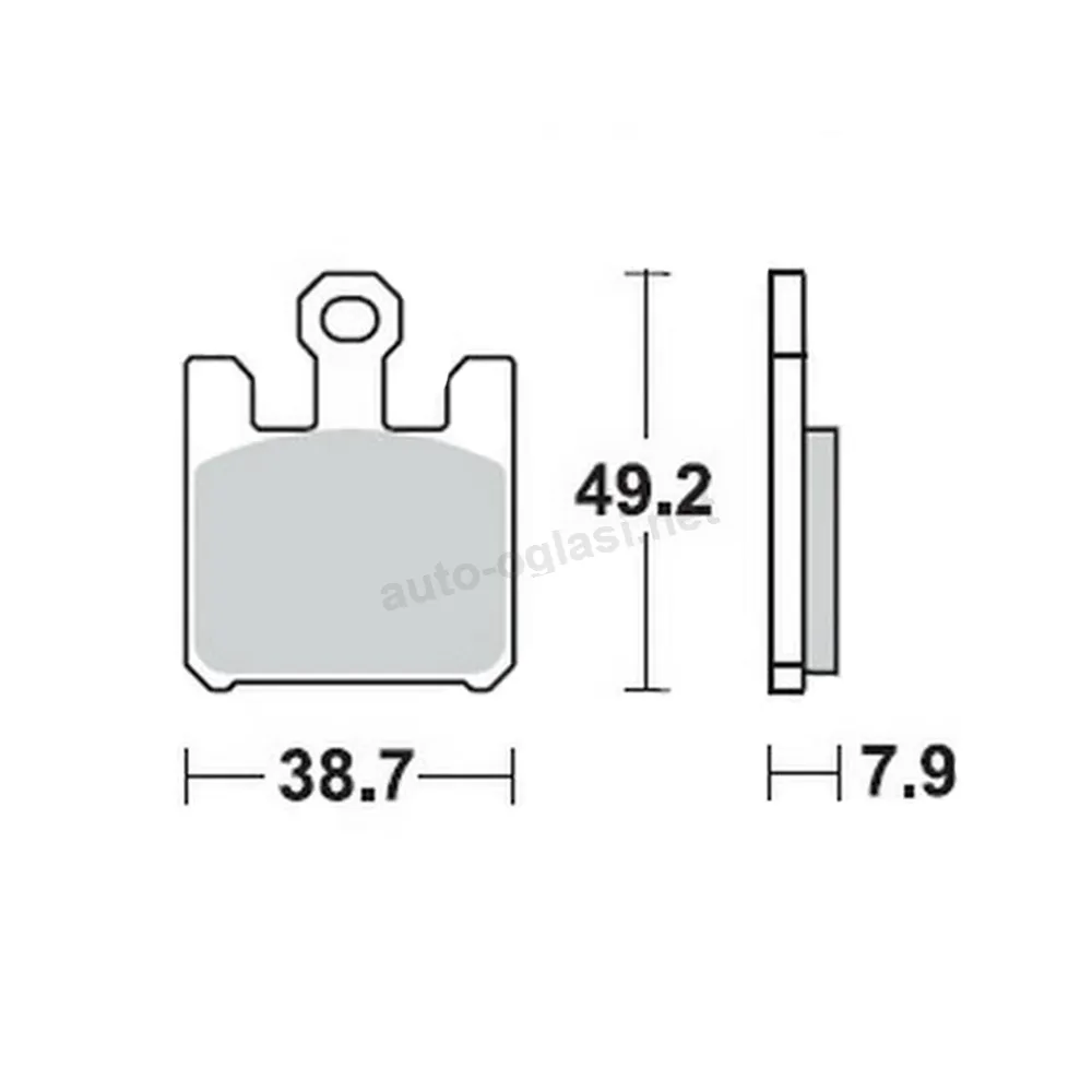 Disk pločice TRW MCB742TRQ ( TRACK – SINTER )