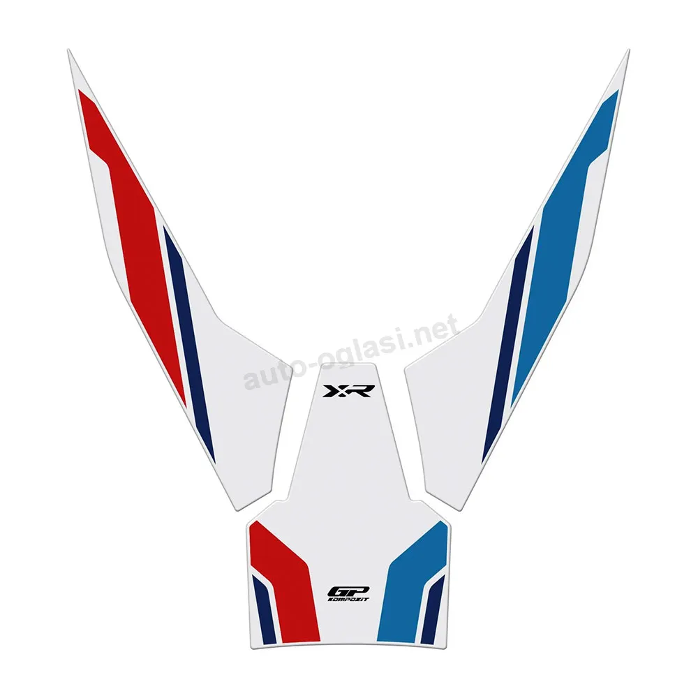 Nalepnice rezervoara TANK PAD set BMW M 1000 XR (23-24) plavo belo crvena GP KOMPOZIT