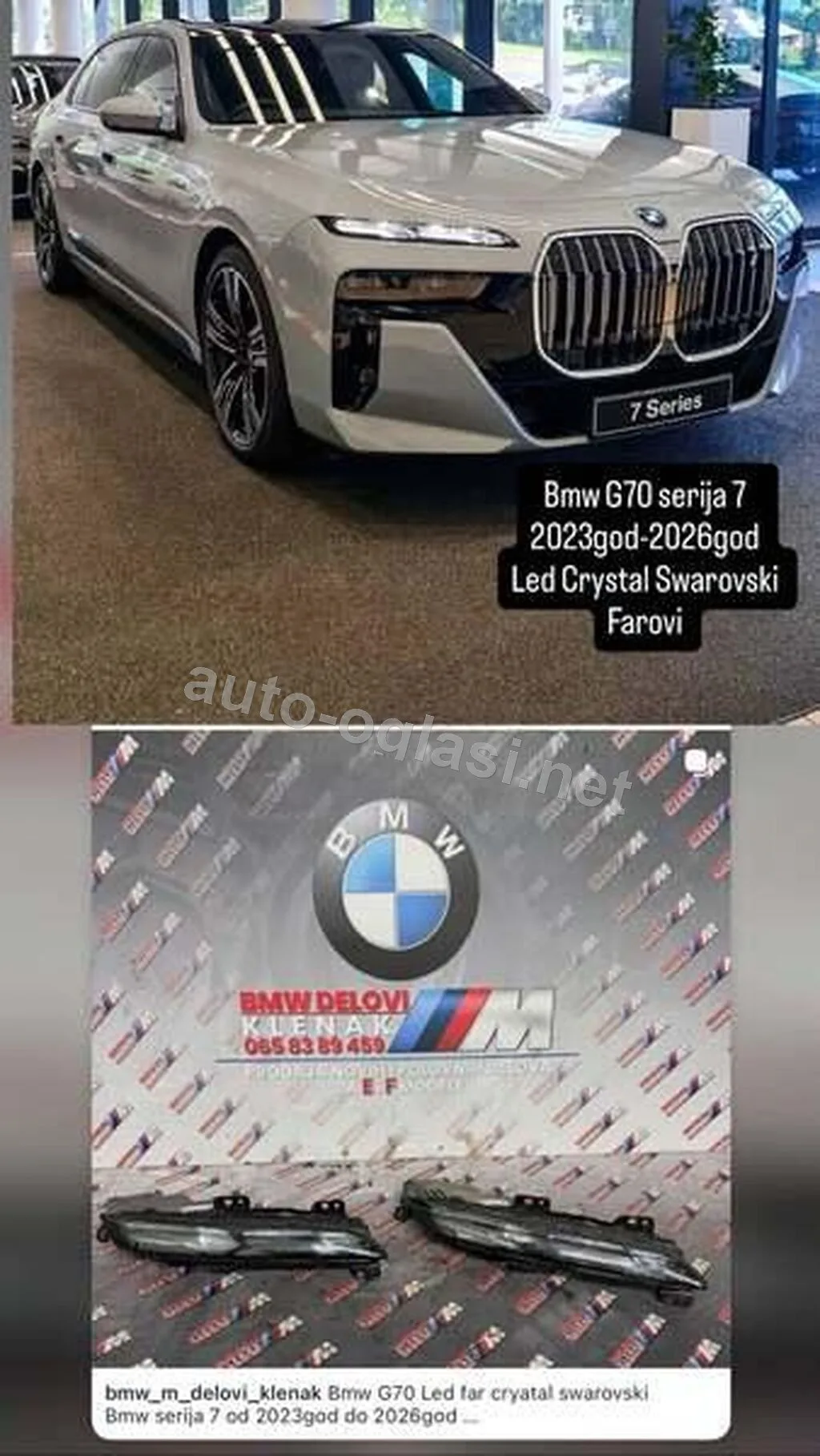 Led Far G70 Crystal Swarovski Za Bmw 700, 725, 728 . Od 2023. Do