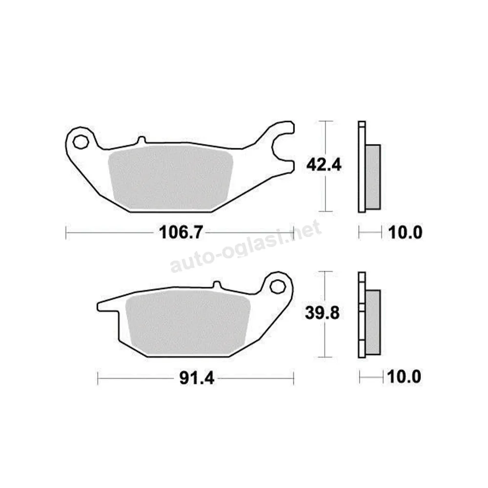 Disk pločice PERFTEC R90 S1167R ( SEMI SINTER )