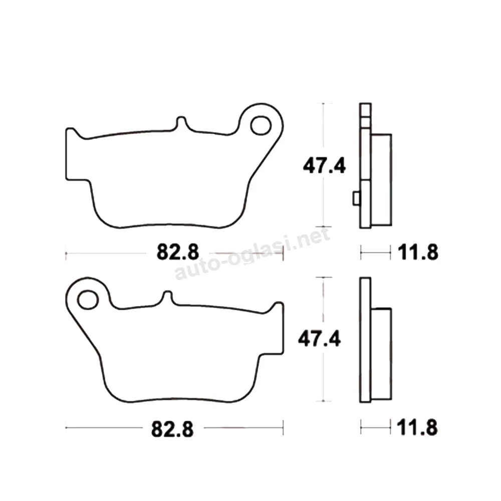 Disk pločice TRW MCB873SRM ( MAXI – SCOOTER SINTER )